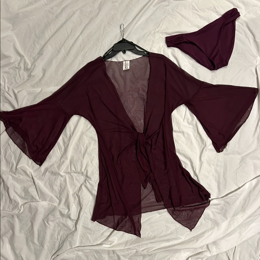 Becca coverup and bathing suit bottom